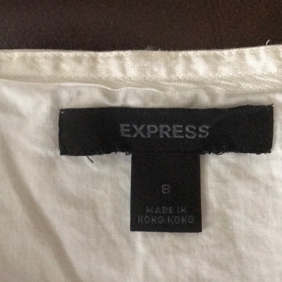 High-Waisted Like New White Lace Express Skirt - Picture 7 of 8